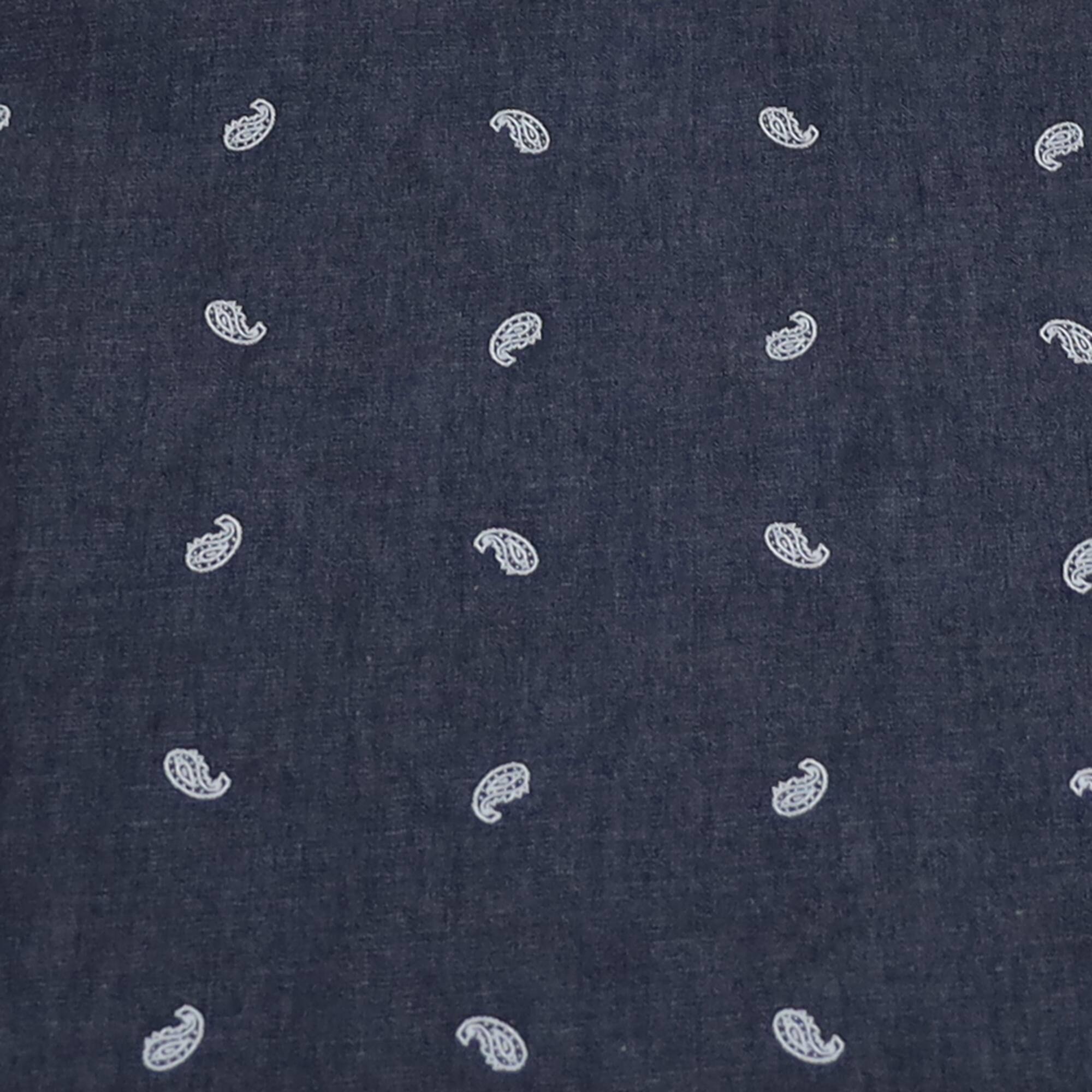 Fabric Merchants Chambray Paisley Cotton Fabric